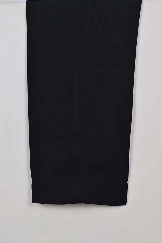Signature Tapered Straight Leg Crepe Black Pant/ GCLP113