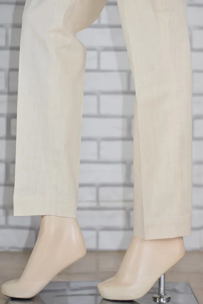 Premium Signature Tapered Straight Leg Blended Cotton Beige Pant/ CCLP113