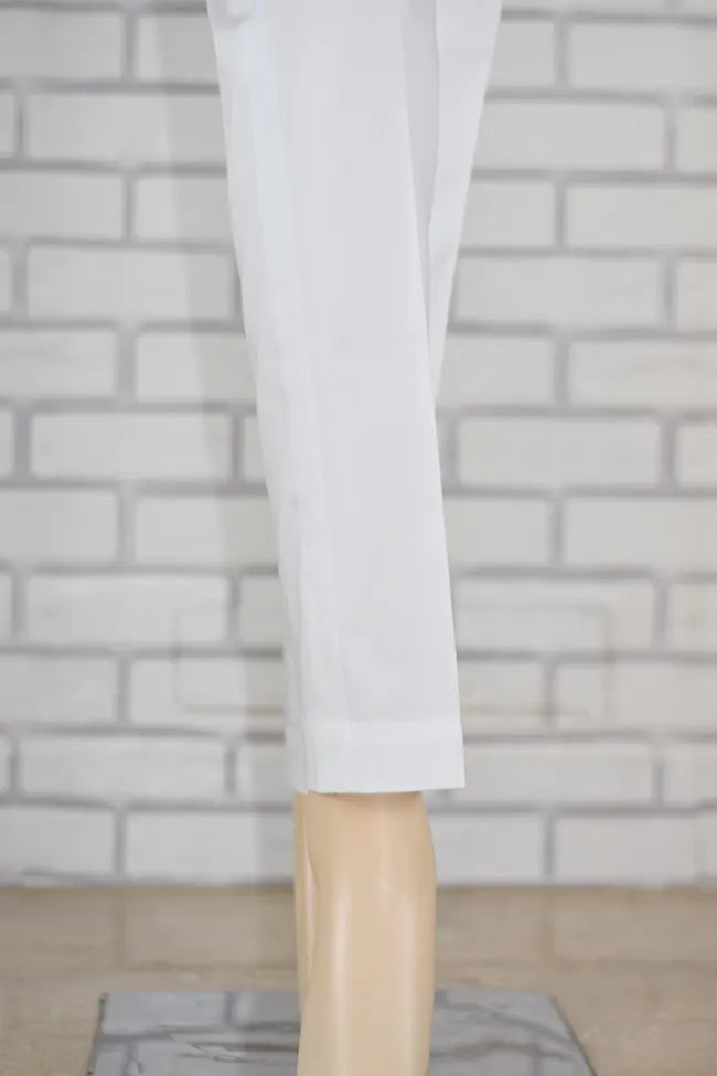 Signature Tapered Straight Leg Crepe Off White Pant /GCLP113