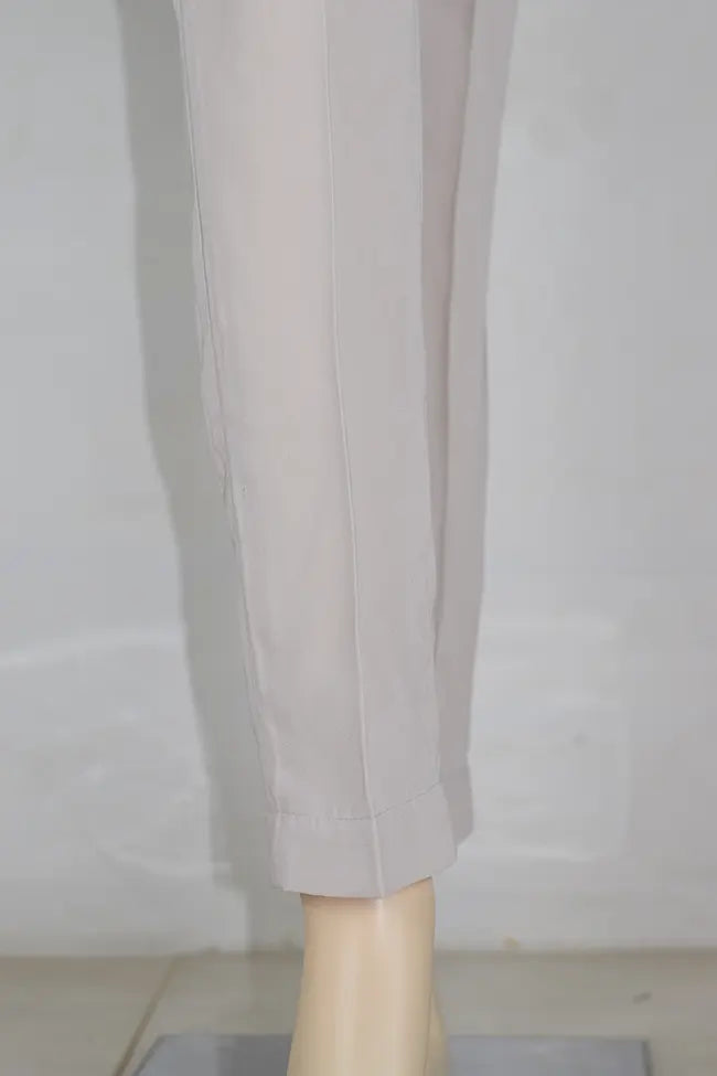 Signature Tapered Straight Leg Crepe Beige Pant/GCLP112