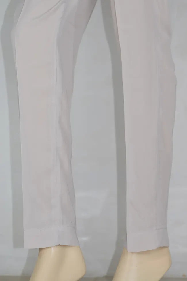 Signature Tapered Straight Leg Crepe Beige Pant/GCLP112
