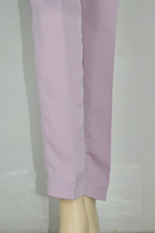 Signature Tapered Straight Leg Crepe Pink Pant/ GCLP111