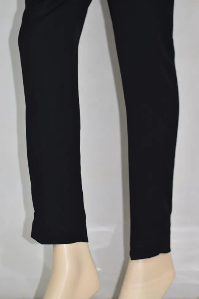 Signature Tapered Straight Leg Crepe Black Pant/ GCLP113