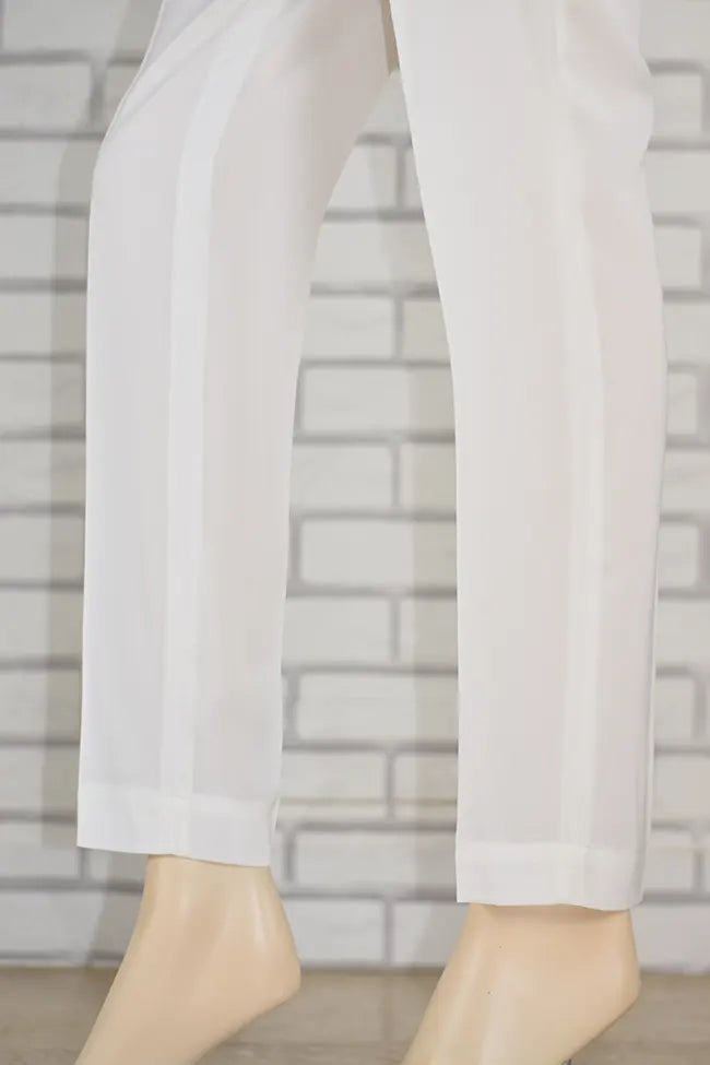 Signature Tapered Straight Leg Crepe Cream Pant/GCLP113