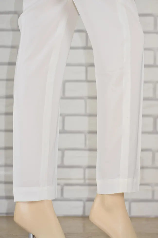 Signature Tapered Straight Leg Crepe Cream Pant/GCLP113