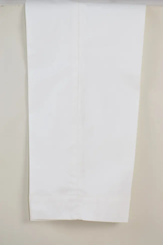 Signature Tapered Straight Leg Blended Cotton Cream 