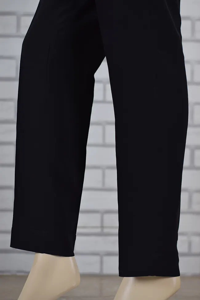 Premium Signature Tapered Straight Leg Crepe Black Pant/ GCLP114