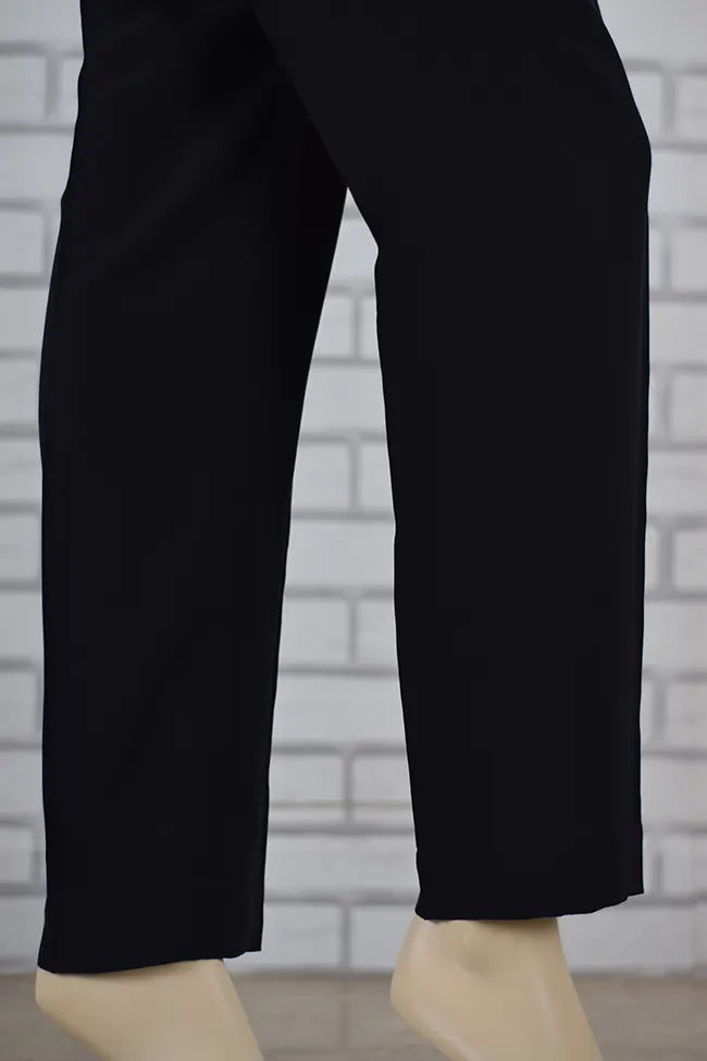 Premium Signature Tapered Straight Leg Crepe Black Pant/ GCLP114